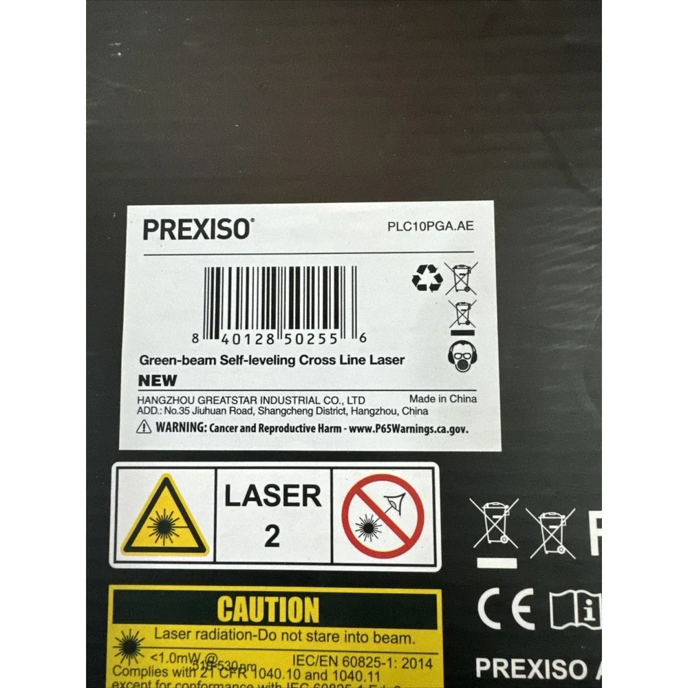 PREXISO Laser Level with Tripod, 100Ft Dual Modules Self Leveling Cross Line New
